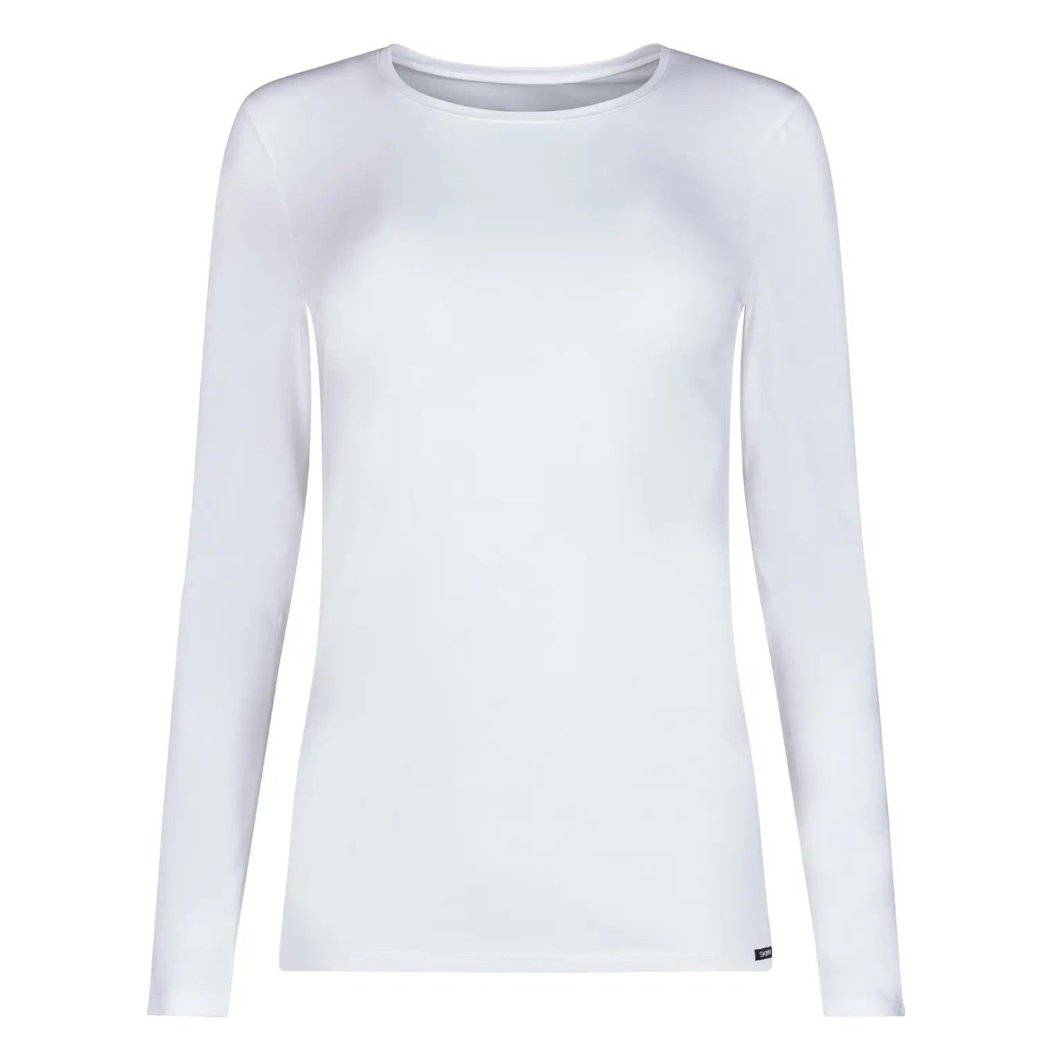 Langarmshirt aus der Damenunterwäsche-Serie COTTON ESSENTIALS von der Marke Skiny, Farbe: white, Produktfoto