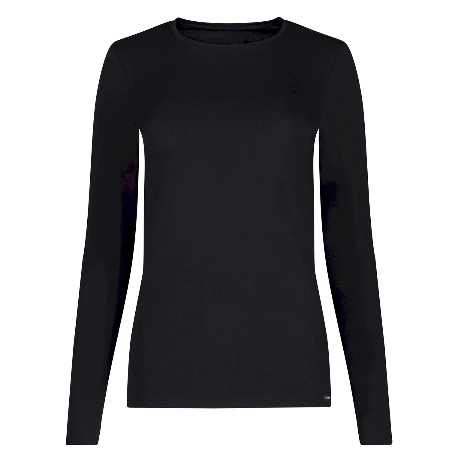 Langarmshirt aus der Damenunterwäsche-Serie COTTON ESSENTIALS von der Marke Skiny, Farbe: black, Produktfoto