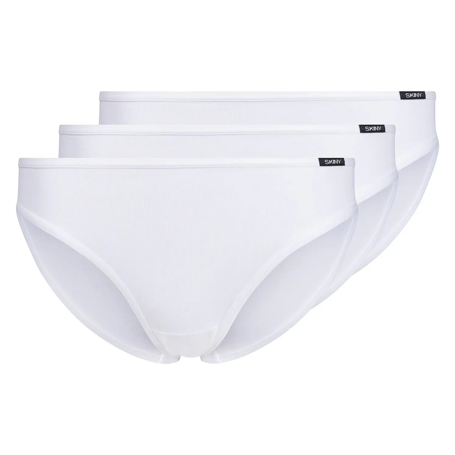 Rio Slip im 3er Pack aus der Damenunterwäsche-Serie COTTON ESSENTIALS von der Marke Skiny, Farbe: white, Produktfoto