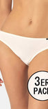 Rio Slip im 3er Pack aus der Damenunterwäsche-Serie COTTON ESSENTIALS von der Marke Skiny, Farbe: white, Vorderansicht