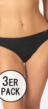 Rio Slip im 3er Pack aus der Damenunterwäsche-Serie COTTON ESSENTIALS von der Marke Skiny, Farbe: black, Vorderansicht