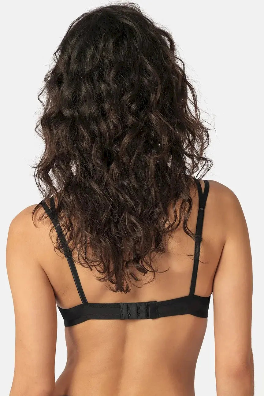 Schalen-BH aus der Damenunterwäsche-Serie COTTON ESSENTIALS von der Marke Skiny, Farbe: black, Rückansicht