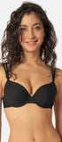 Schalen-BH aus der Damenunterwäsche-Serie COTTON ESSENTIALS von der Marke Skiny, Farbe: black, Vorderansicht