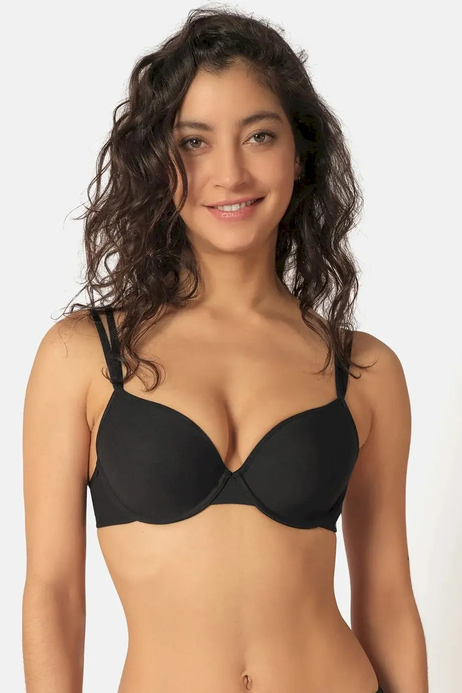 Schalen-BH aus der Damenunterwäsche-Serie COTTON ESSENTIALS von der Marke Skiny, Farbe: black, Vorderansicht