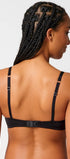 Bügel BH aus der Damenunterwäsche-Serie TIMELESSENTIALS von der Marke Skiny, Farbe: anthrablack stripes, Rückansicht