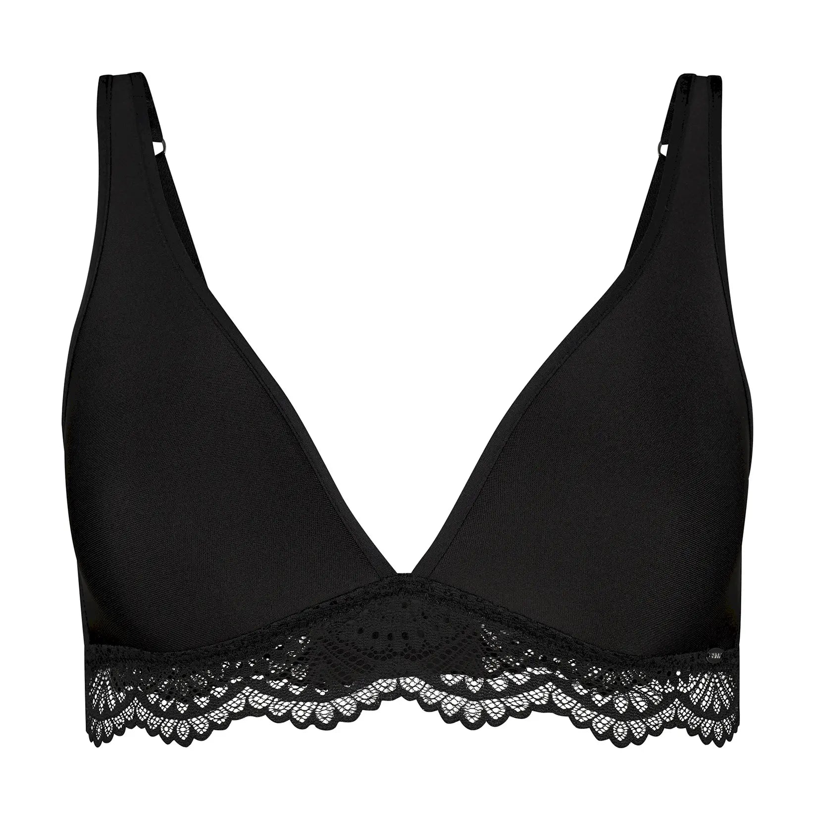 Spacer Triangel-BH aus der Damenunterwäsche-Serie MICRORNAMENTS von der Marke Skiny, Farbe: black, Produktfoto
