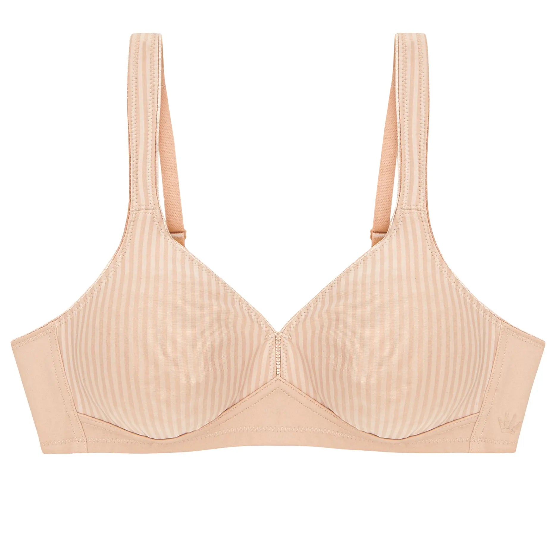 BH ohne Bügel aus der Damenunterwäsche-Serie MODERN SOFT & COTTON von der Marke Triumph, Farbe: neutral beige, Produktfoto