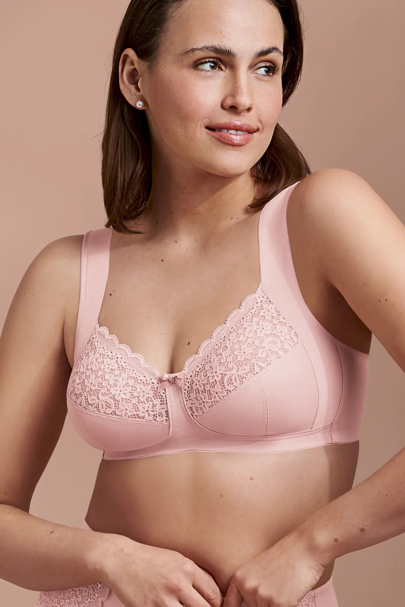 Entlastungs-BH Dessous-Serie HAVANNA von der Marke Anita, Farbe: rosewood, Seitenansicht