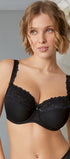 Full Cup Bügel-BH aus der Dessous-Serie SUZETTE von der Marke Rosa Faia, Farbe: schwarz, Vorderansicht