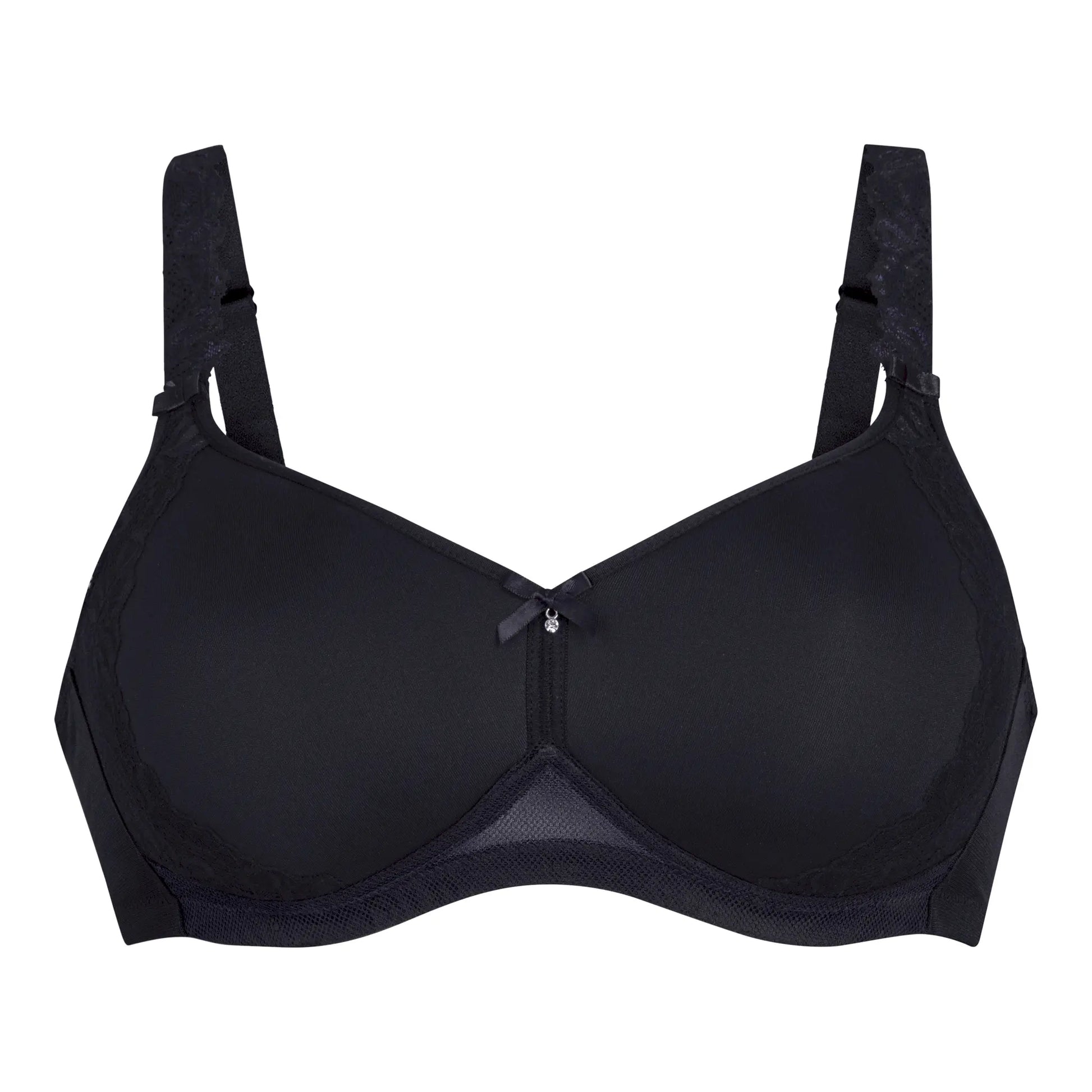 Spacer-BH ohne Bügel aus der Dessous-Serie SUZETTE von der Marke Rosa Faia, Farbe: schwarz, Produktfoto