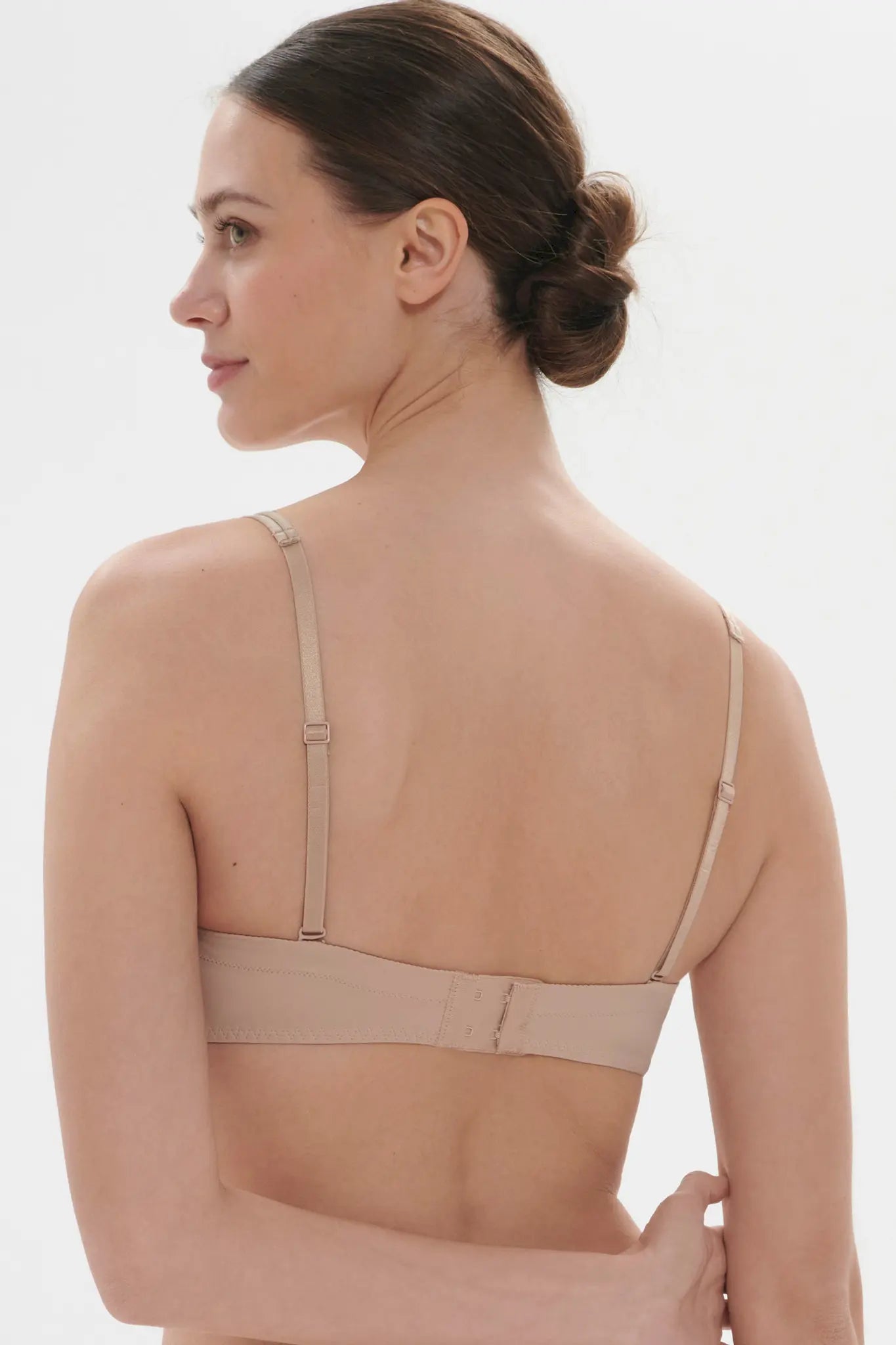Trägerloser BH aus der Dessous-Serie DÉLICE von der Marke Simone Perele, Farbe: haut, Rückansicht