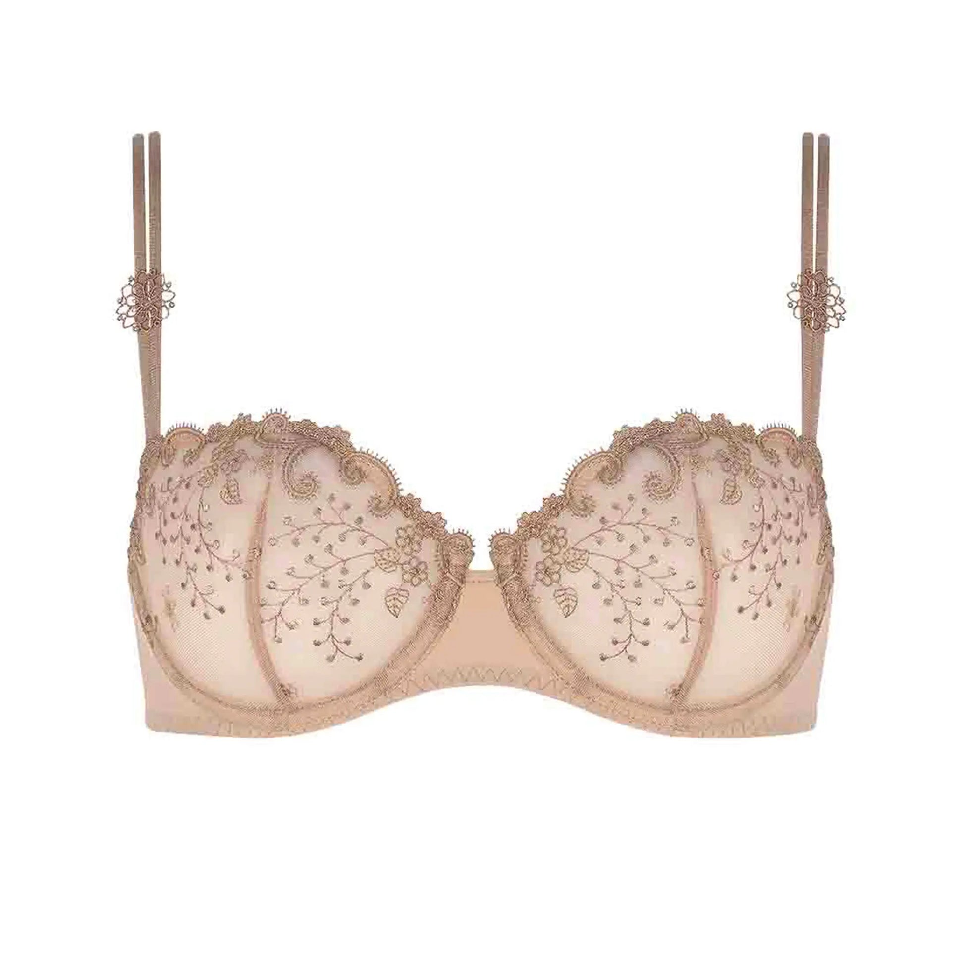 Halbschalen-BH aus der Dessous-Serie DÉLICE von der Marke Simone Perele, Farbe: haut, Produktfoto