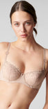 Halbschalen-BH aus der Dessous-Serie DÉLICE von der Marke Simone Perele, Farbe: haut, Vorderansicht