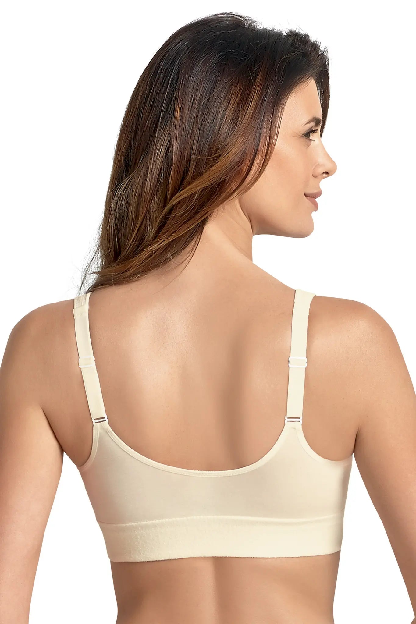 Erstversorgungs-BH mit Vorderverschluss aus der Prothesenunterwäsche-Serie SALVIA von der Marke Anita, Farbe: champagner, Rückansicht