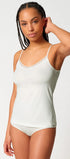 Spaghettishirt aus der Frauenunterwäsche-Serie NATURAL BEAUTY von der Marke Skiny, Farbe: ivory, Vorderansicht
