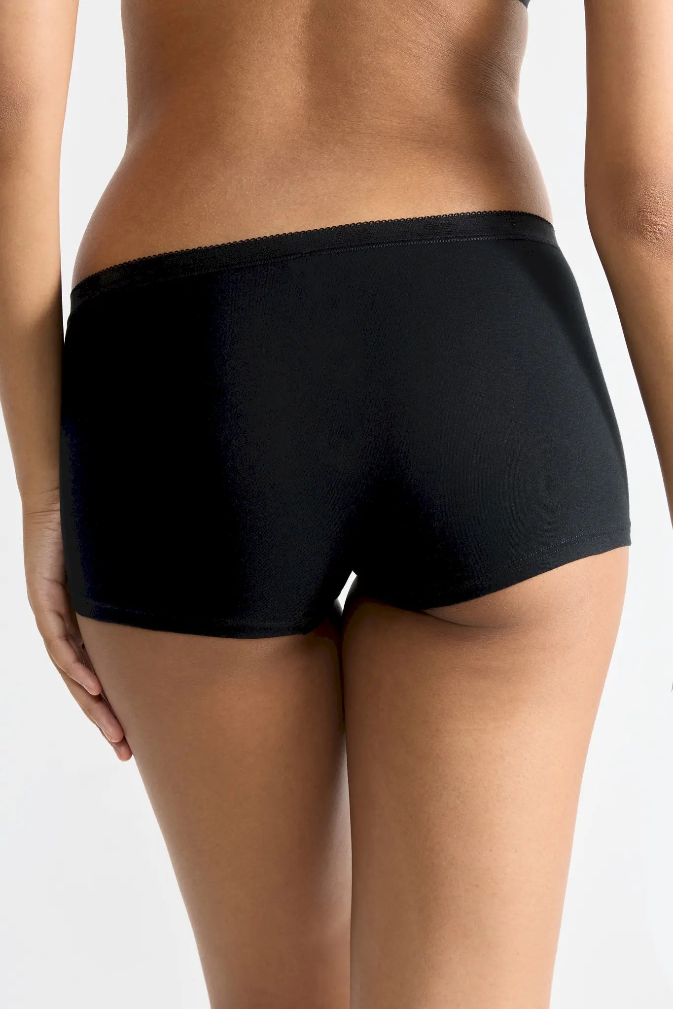 Short aus der Frauenunterwäsche-Serie BASIC+ von der Marke Sloggi, Farbe: black, Rückansicht