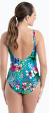 Prothesen Badeanzug aus der Swimwear-Serie TAVIRA von der Marke Anita care, Farbe: capri blue, Rückansicht