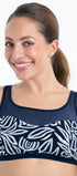 Prothesen Bikini Top aus der Bademode-Serie TOLIARA von der Marke Anita care, Farbe: marine-weiss, Vorderansicht