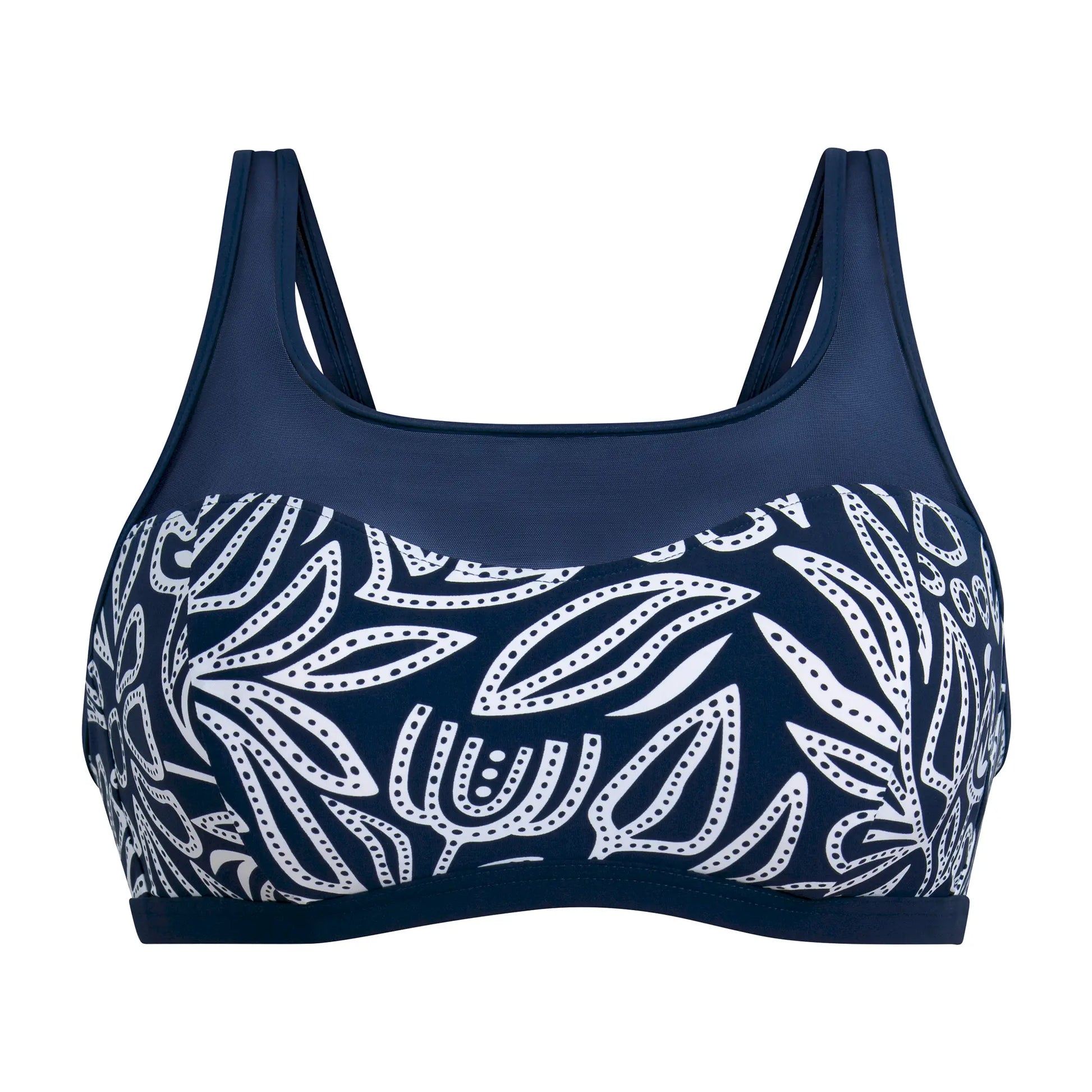 Prothesen Bikini Top aus der Bademode-Serie TOLIARA von der Marke Anita care, Farbe: marine-weiss, Produktfoto
