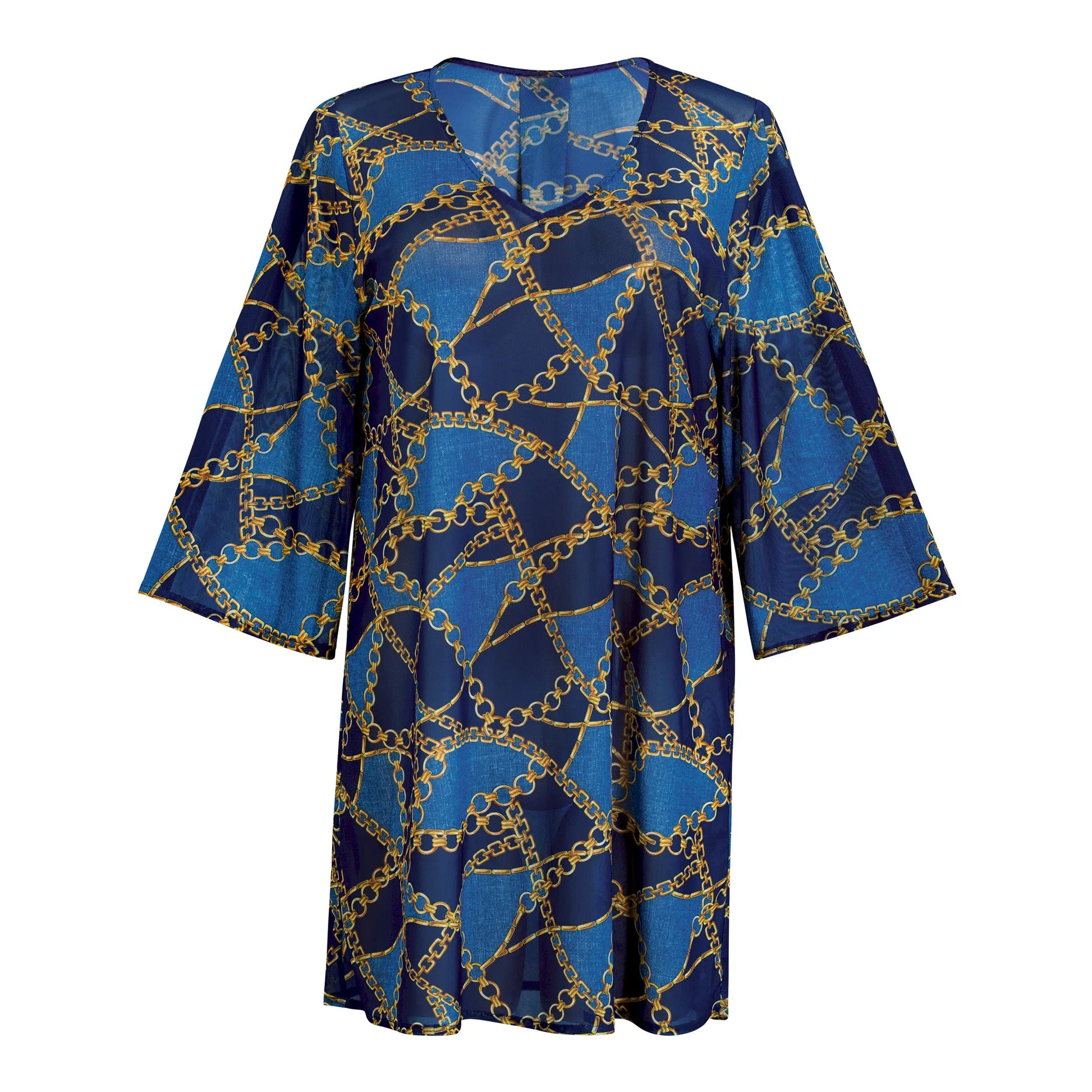 Kleid aus der Bademode-Serie HAWAII von der Marke Rosa Faia, Farbe: blue denim, Produktfoto