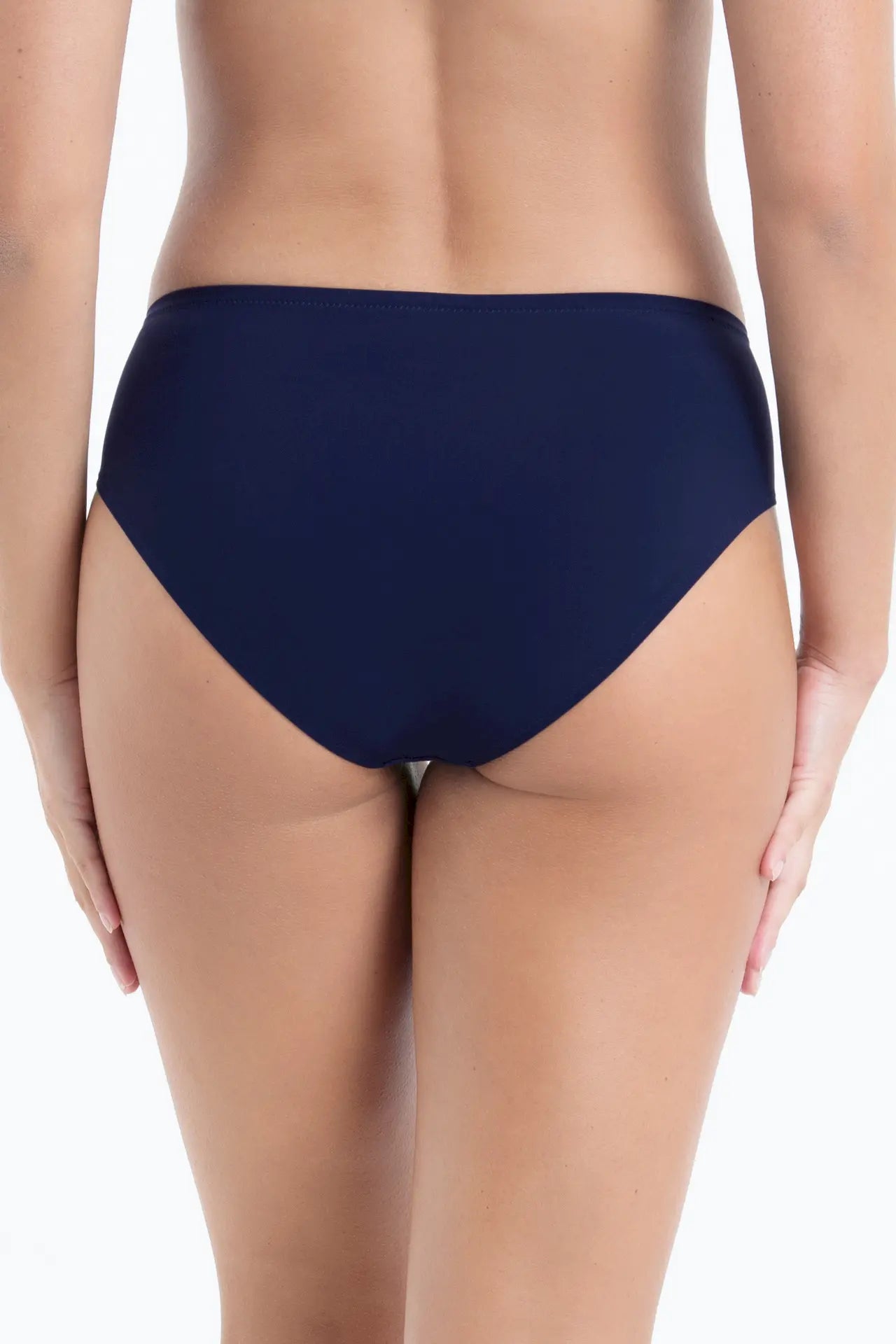 Bikinihose aus der Bademode-Serie MEA Bottom von der Marke Anita care, Farbe: marine-weiss, Rückansicht