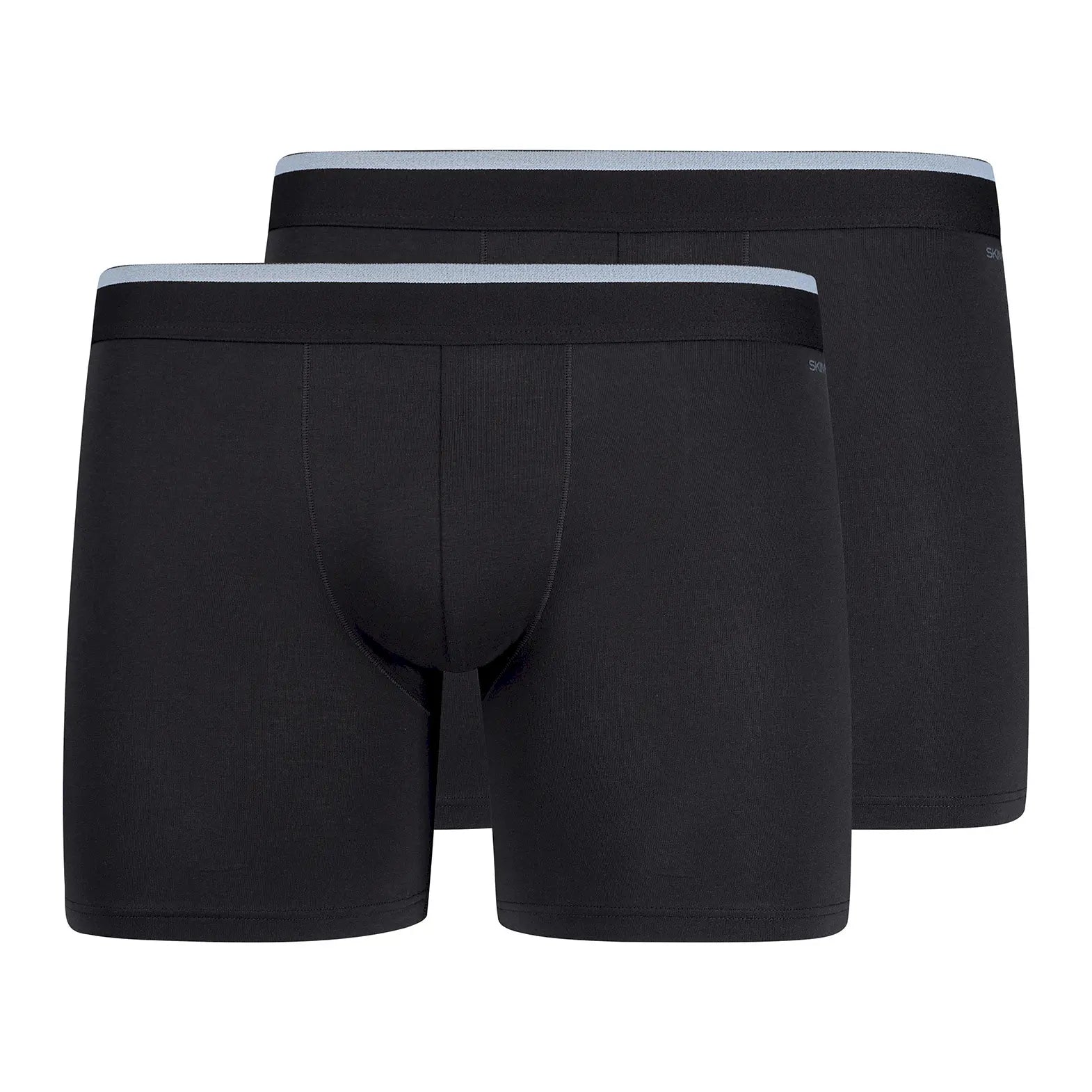 Pants long leg im 2er Pack aus der Männerunterwäsche-Serie COTTON MULTIPACK von der Marke Skiny men, Farbe: black, Produktfoto