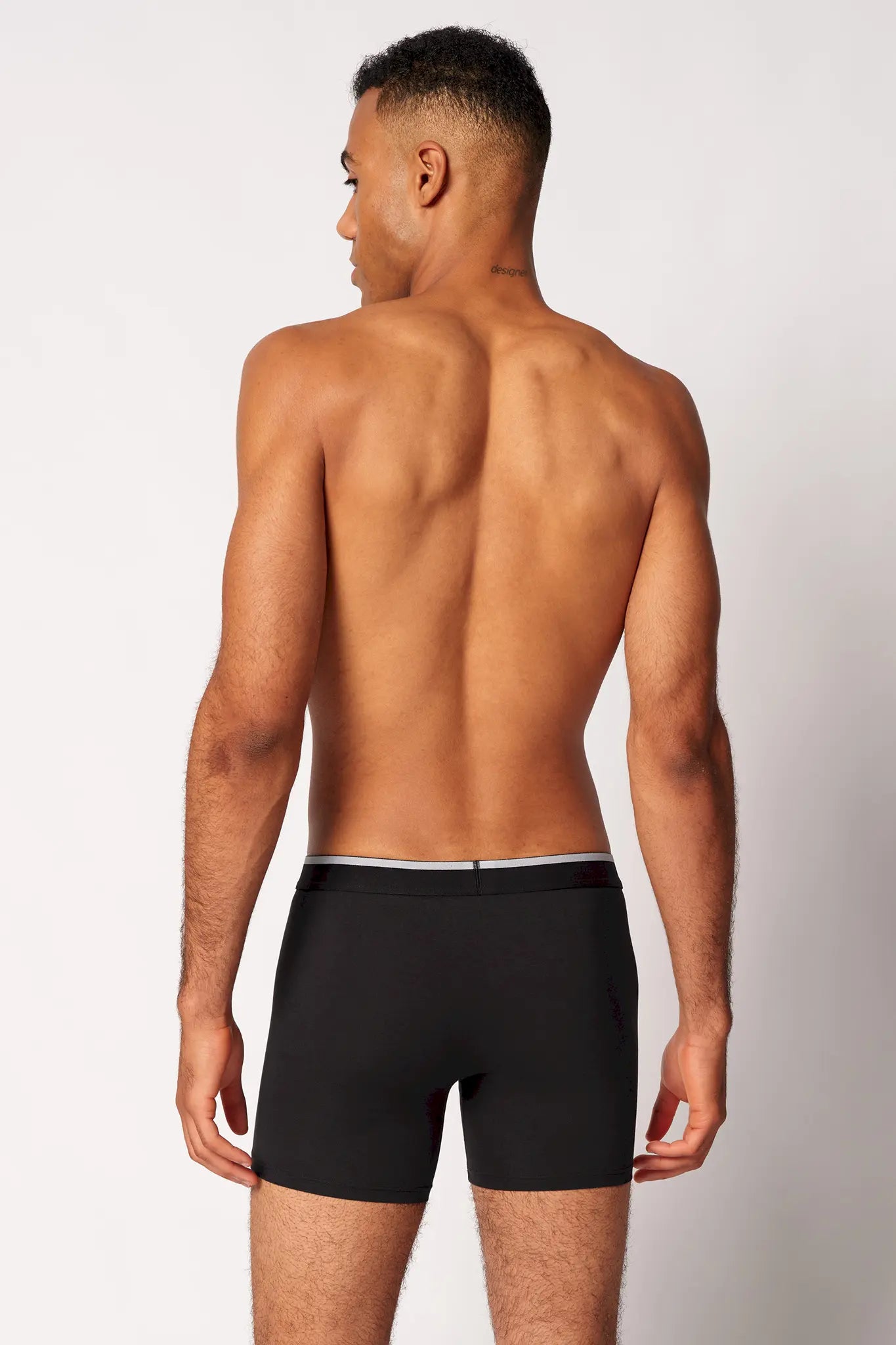 Pants long leg im 2er Pack aus der Männerunterwäsche-Serie COTTON MULTIPACK von der Marke Skiny men, Farbe: black, Rückansicht