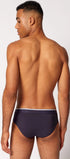 Brasil Slip im 3er Pack aus der Männerunterwäsche-Serie COTTON MULTIPACK von der Marke Skiny men, Farbe: oliveblueblack selection, Rückansicht