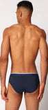 Brasil Slip im 3er Pack aus der Männerunterwäsche-Serie COTTON MULTIPACK von der Marke Skiny men, Farbe: crown blue, Rückansicht