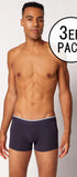 Pants im 3er Pack aus der Männerunterwäsche-Serie COTTON MULTIPACK von der Marke Skiny men, Farbe: crown blue, Vorderansicht