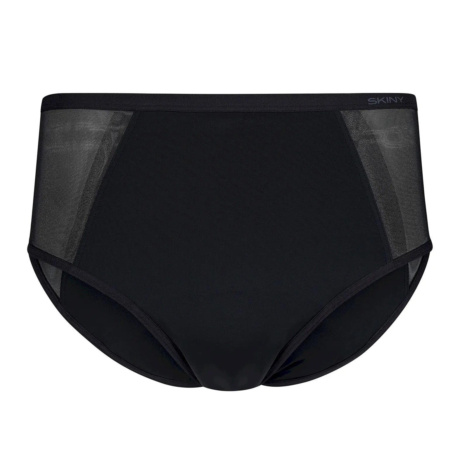 Periodenslip aus der Menstruationsunterwäsche-Serie MONTHLYSOLUTION von der Marke Skiny, Farbe: black, Produktfoto