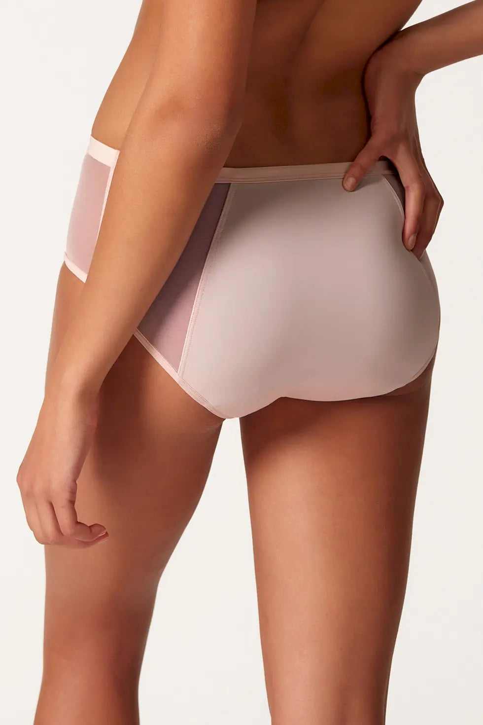 Periodenslip aus der Menstruationsunterwäsche-Serie MONTHLYSOLUTION von der Marke Skiny, Farbe: rose dust, Rückansicht