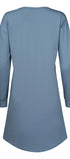 Langarm Sleepshirt aus der Nachtwäsche-Serie NIGHT IN MIX & MATCH von der Marke Skiny, Farbe: ashley blue, Rückansicht