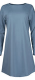 Langarm Sleepshirt aus der Nachtwäsche-Serie NIGHT IN MIX & MATCH von der Marke Skiny, Farbe: ashley blue, Vorderansicht