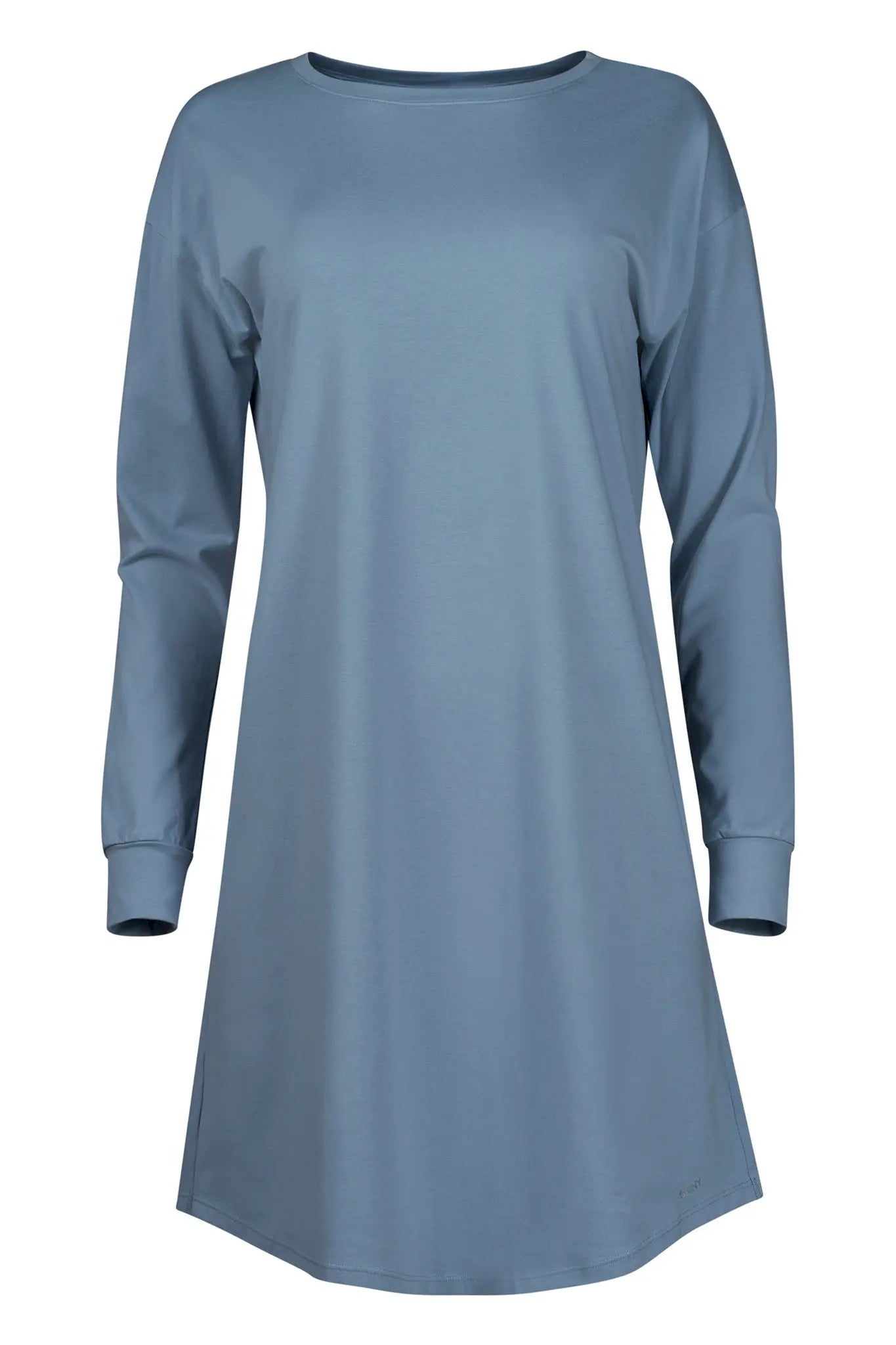 Langarm Sleepshirt aus der Nachtwäsche-Serie NIGHT IN MIX & MATCH von der Marke Skiny, Farbe: ashley blue, Vorderansicht