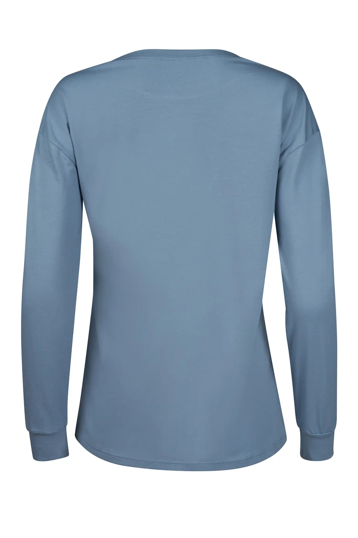 Langarmshirt aus der Nachtwäsche-Serie NIGHT IN MIX & MATCH von der Marke Skiny, Farbe: ashley blue, Rückansicht