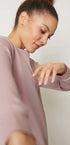 Langarmshirt aus der Nachtwäsche-Serie NIGHT IN MIX & MATCH von der Marke Skiny, Farbe: rose smoke, Detailansicht
