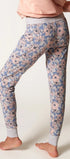 Schlafhose aus der Nachtwäsche-Serie NIGHT IN MIX & MATCH von der Marke Skiny, Farbe: melange flowers, Rückansicht