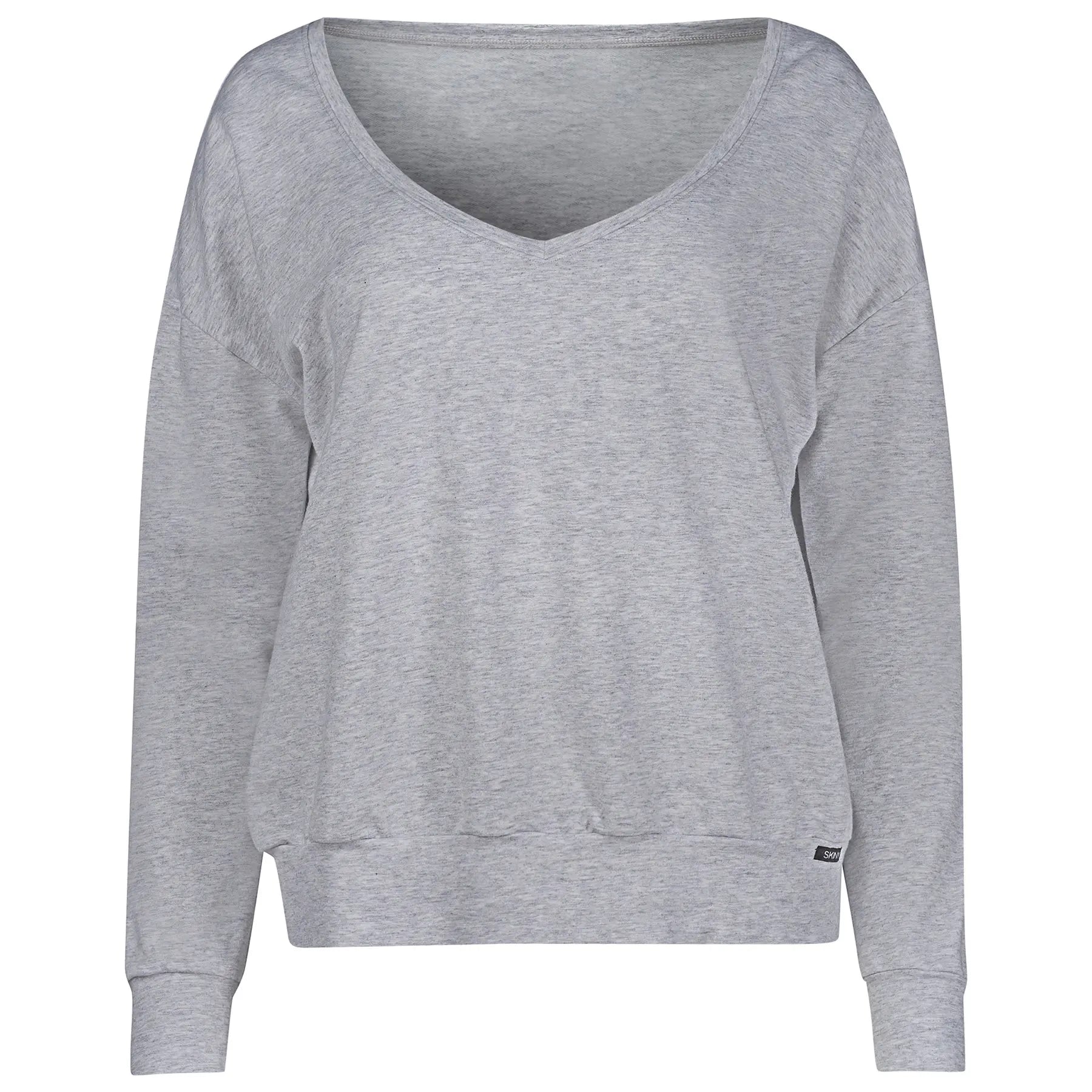 Langarm Shirt aus der Nachtwäsche-Serie NIGHT IN MIX & MATCH von der Marke Skiny, Farbe: quietgrey melange, Produktfoto