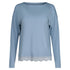 Schlafshirt langarm aus der Nachtwäsche-Serie NIGHT IN MIX & MATCH von der Marke Skiny, Farbe: faded denimblue, Produktfoto