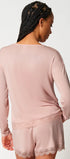 Schlafshirt langarm aus der Nachtwäsche-Serie NIGHT IN MIX & MATCH von der Marke Skiny, Farbe: rose smoke, Rückansicht