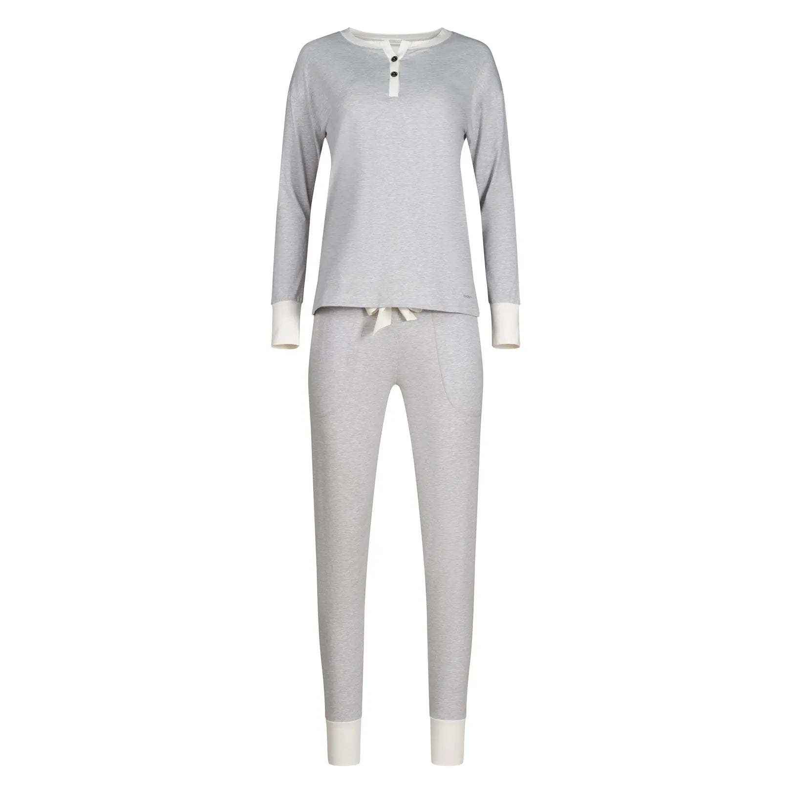 Pyjama aus der Nachtwäsche-Serie NIGHT IN MIX & MATCH von der Marke Skiny, Farbe: grey melange, Produktfoto