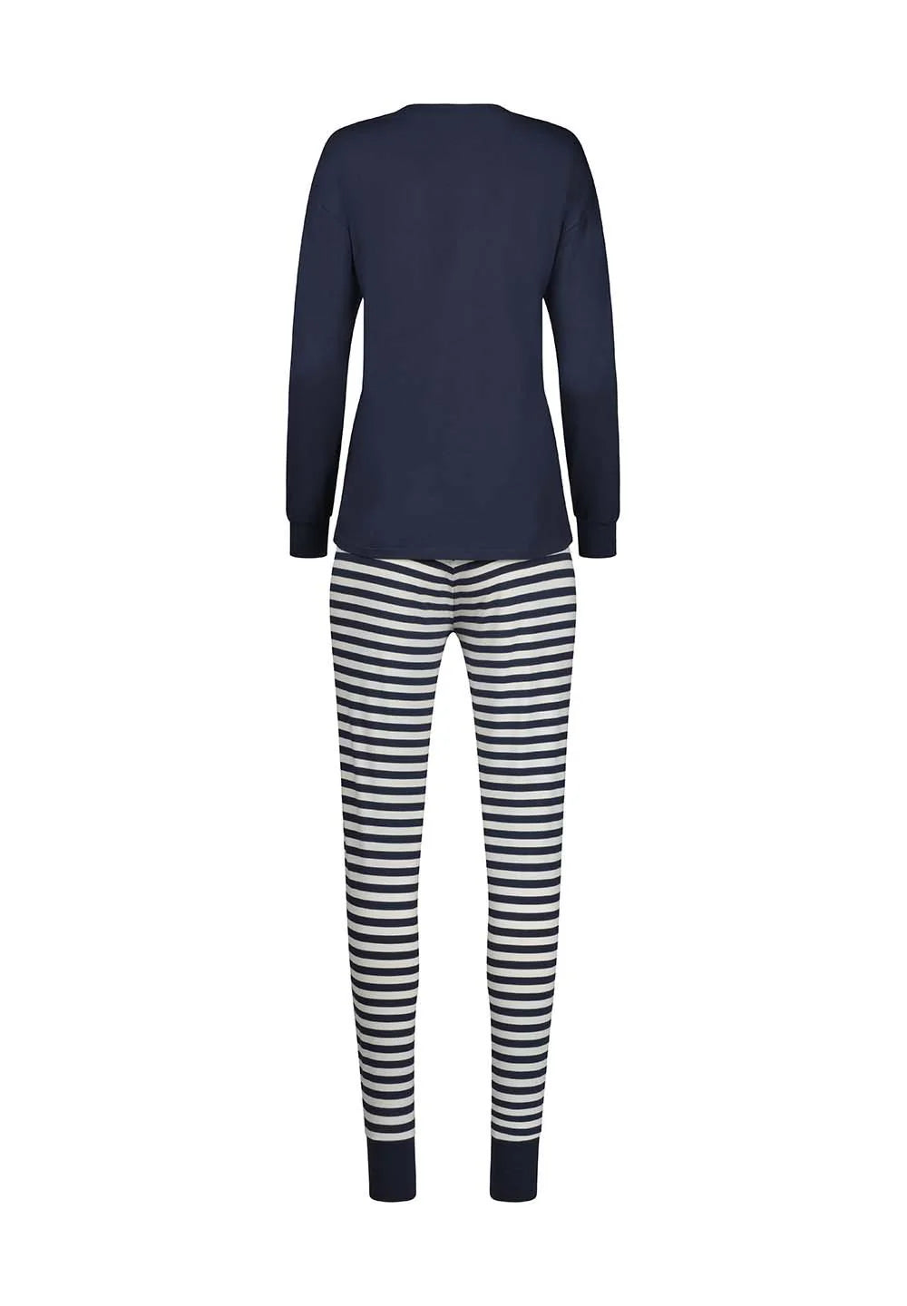 Pyjama aus der Nachtwäsche-Serie NIGHT IN MIX & MATCH von der Marke Skiny, Farbe: navy blazer, Rückansicht