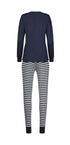 Pyjama aus der Nachtwäsche-Serie NIGHT IN MIX & MATCH von der Marke Skiny, Farbe: navy blazer, Rückansicht