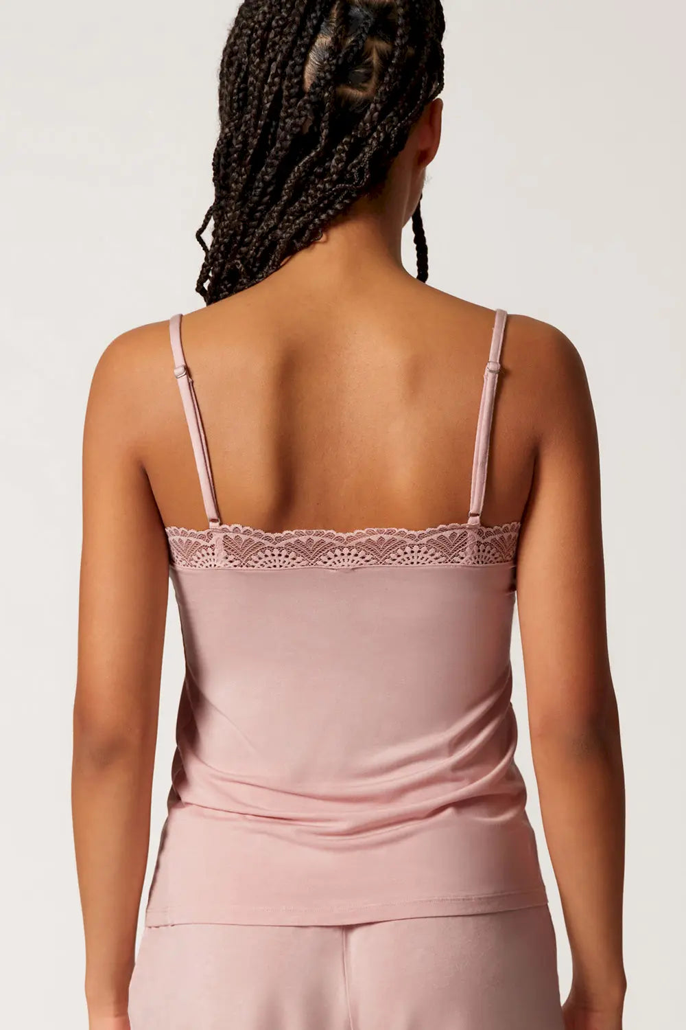 Spaghettishirt aus der Nachtwäsche-Serie NIGHT IN MIX & MATCH von der Marke Skiny, Farbe: rose smoke, Rückansicht
