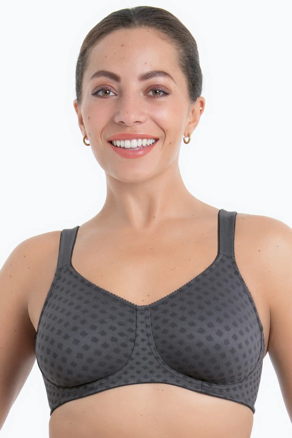 Prothesen-BH aus der Prothesenunterwäsche-Serie LISA von der Marke Anita, Farbe: anthrazit, Vorderansicht