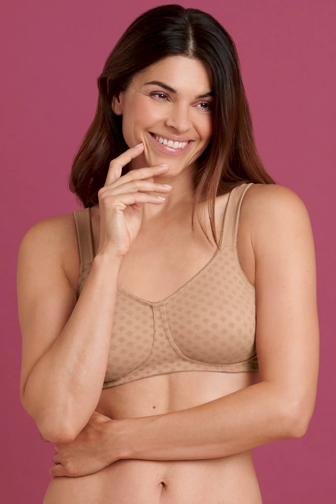 Prothesen-BH aus der Prothesenunterwäsche-Serie LISA von der Marke Anita, Farbe: nougat, Vorderansicht