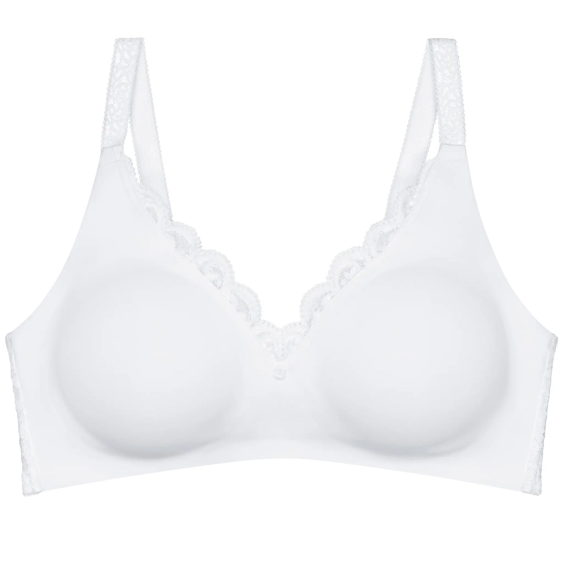 Minimizer BH ohne Bügel aus der Dessous-Serie aus Spitze AMOURETTE von der Marke Triumph, Farbe: white, Produktfoto