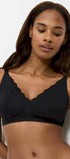 Minimizer BH ohne Bügel aus der Dessous-Serie aus Spitze AMOURETTE von der Marke Triumph, Farbe: black, Vorderansicht