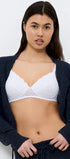 Schalen BH mit Spitze aus der Dessous-Serie AMOURETTE von der Marke Triumph, Farbe: white, Vorderansicht
